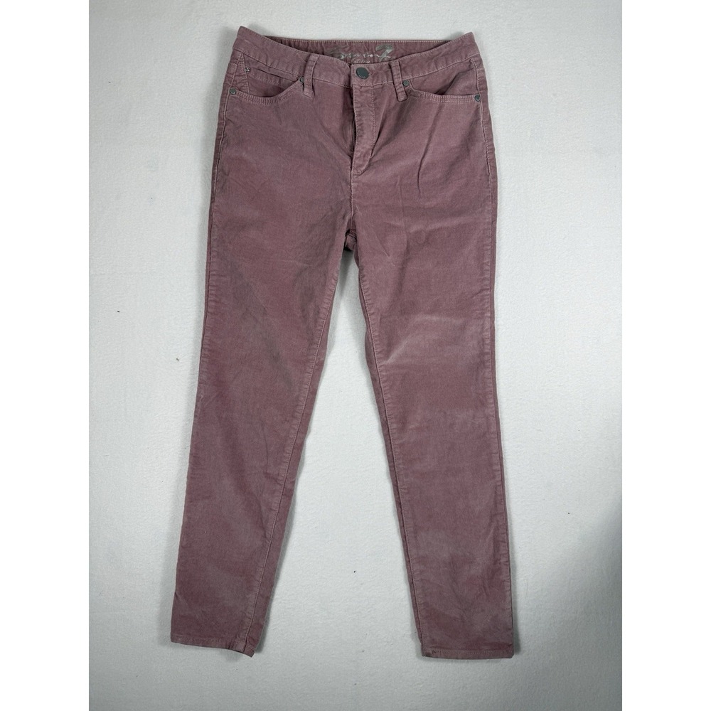 Seven 7 Ultra High Rise Skinny Pants Womens 10 Pink Corduroy Stretch Casual
